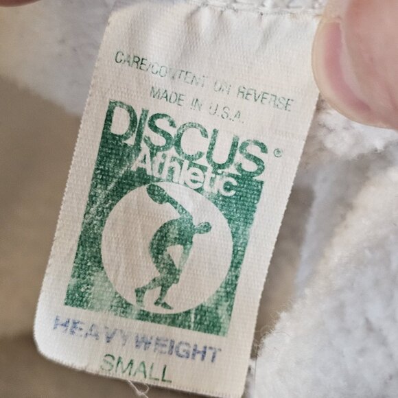 80s University Washington Cougars White Crewneck Sweatshirt Slim Small READ - Picture 10 of 12